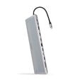 Hub Conversor USB-C 3.1 para 3xUSB-A+USB-C+PD+2xHDMI+DP+RJ45+SD+AUDIO image number null