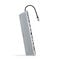 Hub Conversor USB-C 3.1 para 3xUSB-A+USB-C+PD+2xHDMI+DP+RJ45+SD+AUDIO