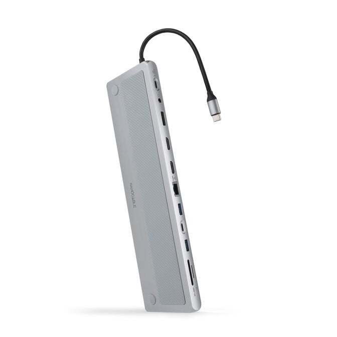Hub Conversor USB-C 3.1 para 3xUSB-A+USB-C+PD+2xHDMI+DP+RJ45+SD+AUDIO image number 0