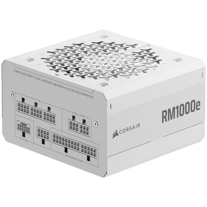 Fonte Modular Corsair RMe Series RM1000e ThermalProtect 1000W 80 Plus Gold ATX3.1 - PCIe 5.1 Branca image number 2