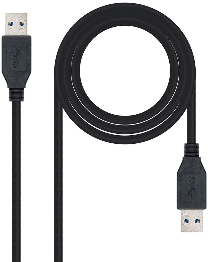 Cabo USB 3.0 Nanocable USB-A M/M 1 M Preto image number 0