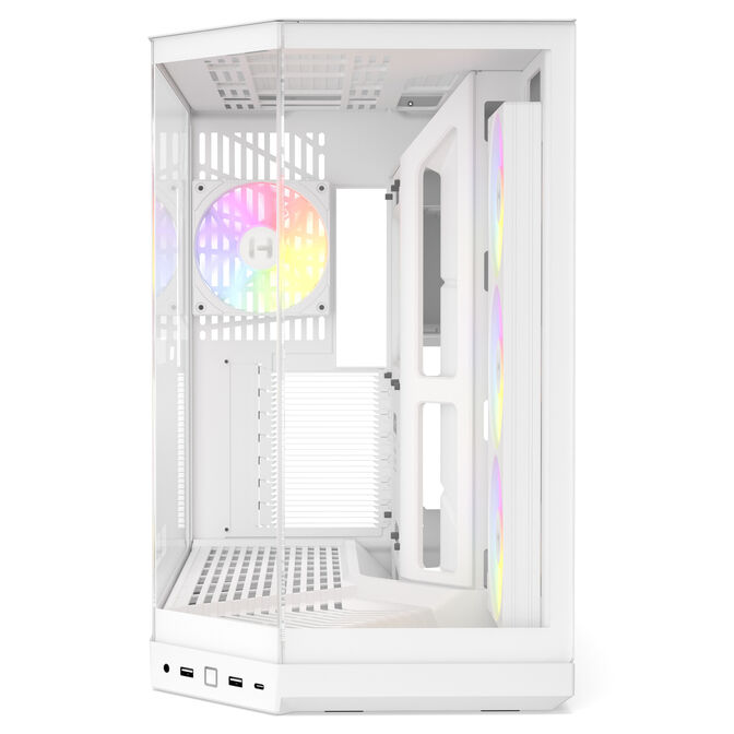 Caixa E-ATX Hyte Y50 Vidro Temperado Branco image number 3