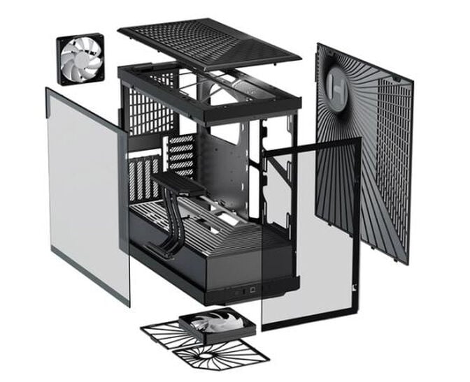 Caixa ATX Hyte Y40 Vidro Temperado Preto image number 6