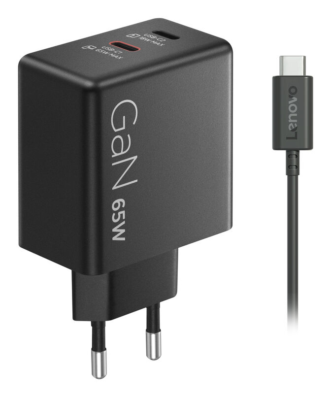 Carregador Lenovo de Parede USB-C 65W Dual GaN + Cabo USB-C 1.5m image number 8