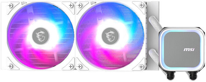 Water Cooler CPU MSI MAG CORELIQUID A13 240mm ARGB Branco image number 0