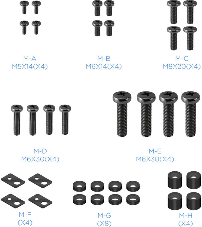 Suporte de Parede Tooq Tilt 32" a 55" Max. 75kg Preto image number 2