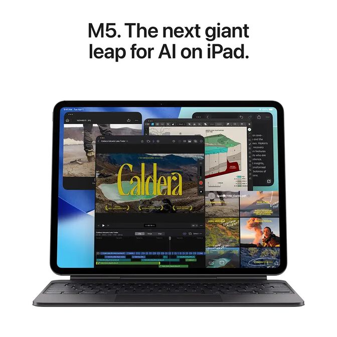 Tablet Apple iPad Pro M5 13" Wi-Fi 1TB SSD Prata com Vidro Nanotextura Tandem OLED image number 3