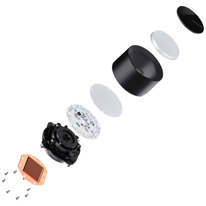 Water Cooler CPU Jonsbo TG-360 ARGB 360mm - Preto image number 8