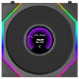 Ventoinha Lian Li UNI FAN TL120 LCD FLEX Wireless Preto 120mm (Pack 3) image number null