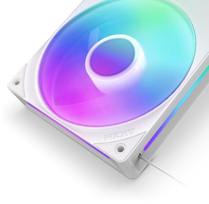 Ventoinha NZXT F360 RGB Core Single-Frame Brancas - Tripla Ventoinha 120mm ( 360mm ) image number 3