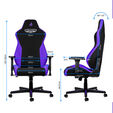 ** B Grade ** Cadeira Nitro Concepts S300 Gaming Nebula Purple image number null
