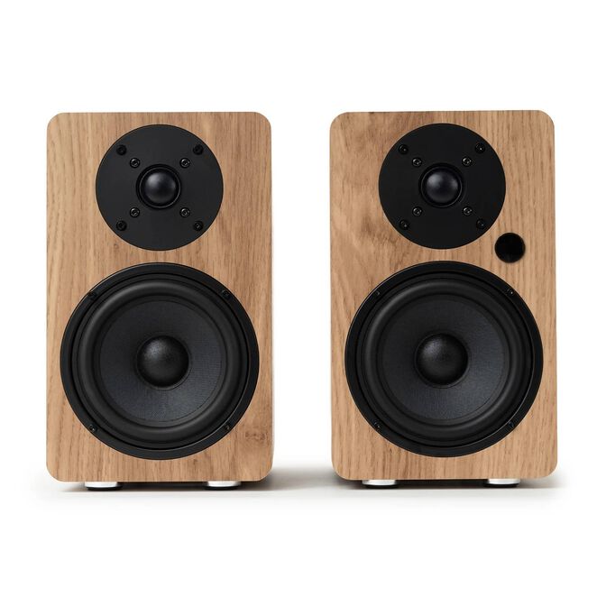 Colunas Hi-Fi Vulkkano A5 ARC MKII 50W Bluetooth HDMI ARC Castanhas image number 1