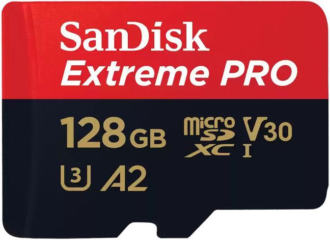 Cart&atilde;o SanDisk Extreme Pro MicroSDXC UHS-I C10 U3 V30 128GB image number 0
