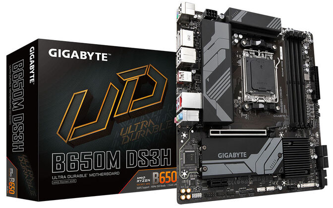** B Grade ** Motherboard Gigabyte B650M DS3H image number 0
