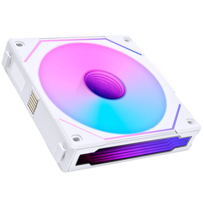 Ventoinha Lian Li UNI FAN SL120 Infinity RGB Reverse Blade PWM Branco 120mm (Pack 3) image number 1