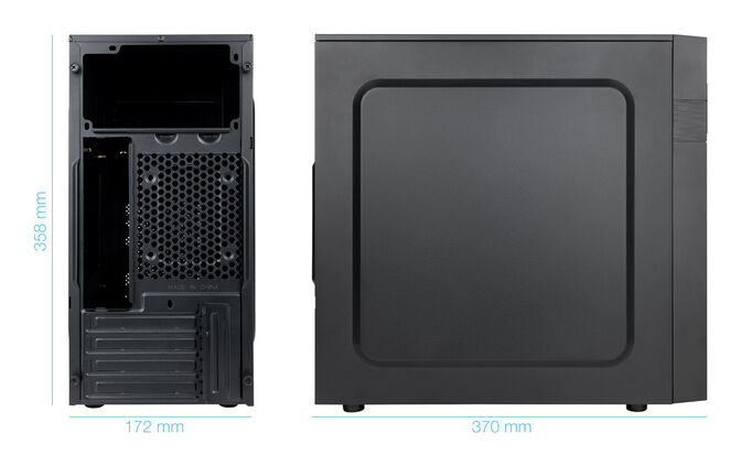 Caixa Micro-ATX Tooq ISOBOX ULTRA C/Fonte Alimenta&ccedil;&atilde;o 500W USB-C image number 3
