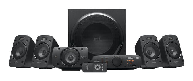 Colunas Logitech Z906 THX Surround Sound 5.1 1000W Peak/500W RMS Pretas image number 1