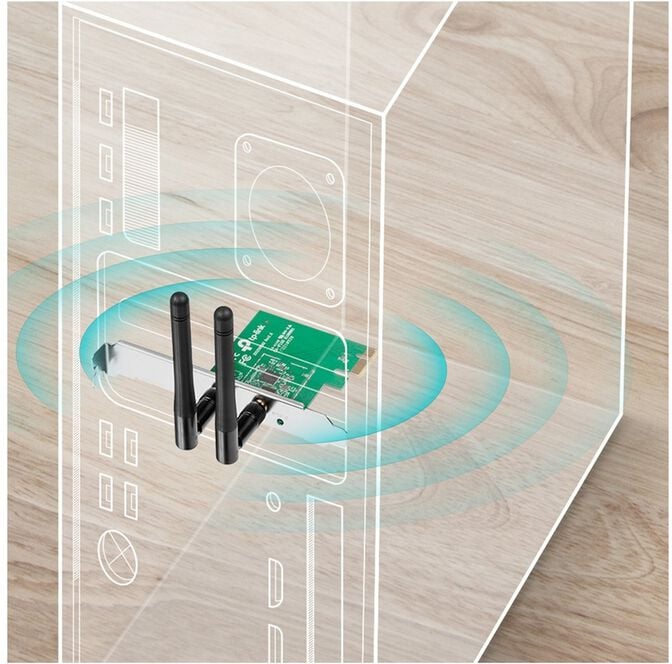 Placa de Rede PCIe TP-Link TL-WN881ND Wi-Fi N300 image number 2