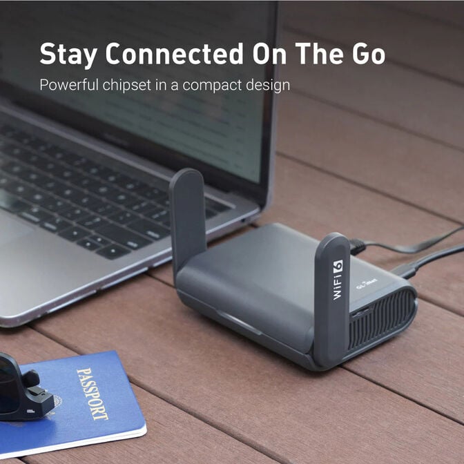Router de Viagem GL.iNet GL-AXT1800 Slate AX Wireless AX1800 Wi-Fi 6 Dual Band image number 6