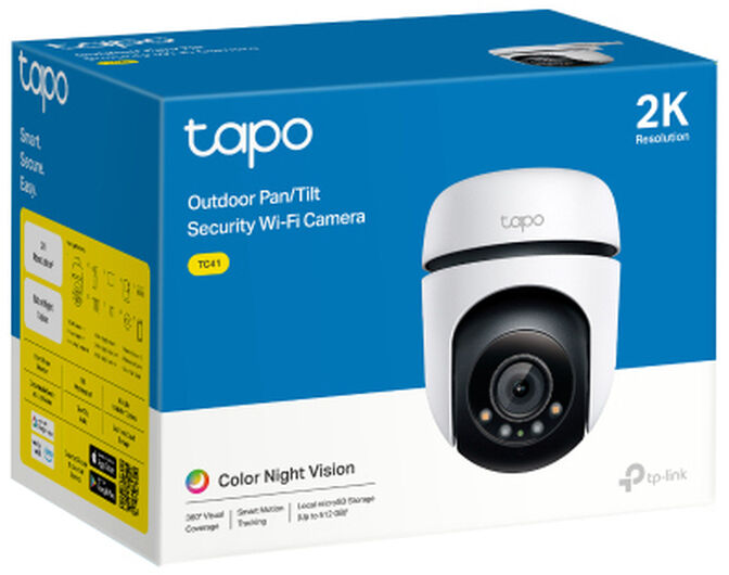 C&acirc;mara TP-Link Tapo TC41 Outdoor Security 2K Pan/Tilt Wi-Fi image number 1
