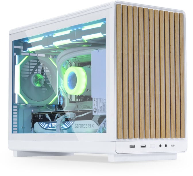Caixa Micro-ATX Lian Li x Dan Cases A3 Branca Madeira image number 10