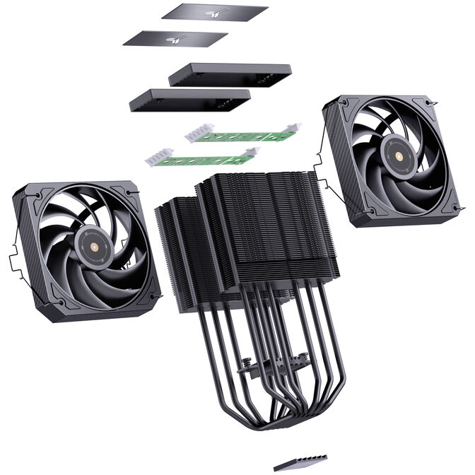 Cooler CPU Jonsbo HX6280 Preto - 130mm image number 10