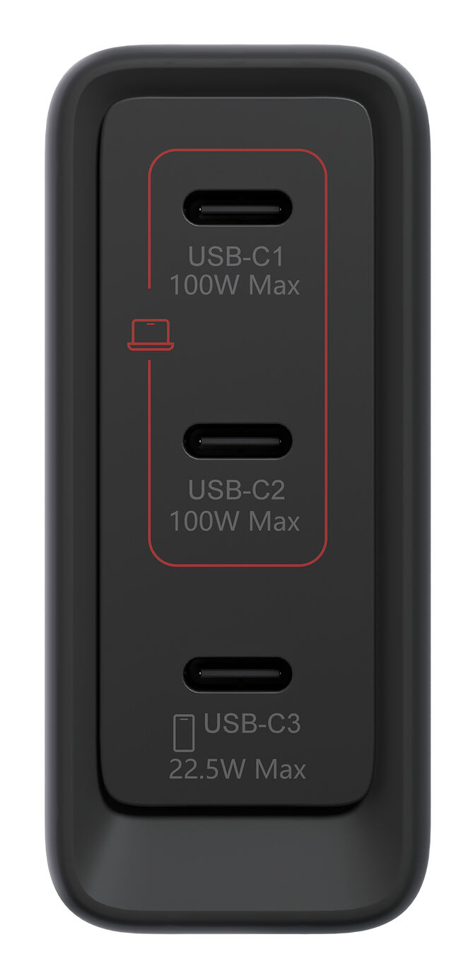 Carregador Lenovo de Parede Multi Portas USB-C 100W Dual GaN + Cabo USB-C 1.8m image number 6
