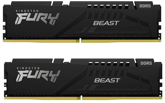 Kingston Kit 64GB (2 x 32GB) DDR5 5600MHz FURY Beast EXPO Preto 2R CL36 image number 0