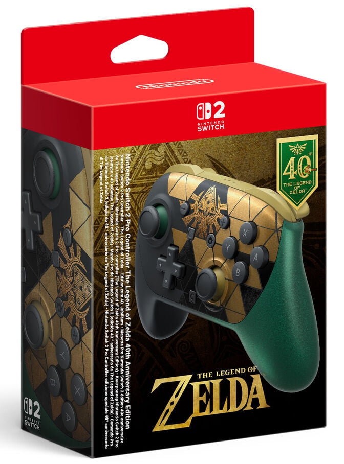 Gamepad Nintendo Switch 2 Pro Controller The Legend of Zelda 40th Anniversary Edition image number 2