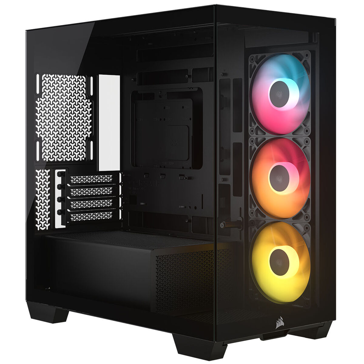 Caixa Micro-ATX Corsair 2800X RS-R ARGB Preta Vidro Temperado