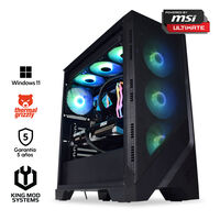 Computador King Mod Gamer-PC Powered by MSI Ryzen 7 9800X3D 32GB DDR5 2TB RTX 5080 WiFi W11