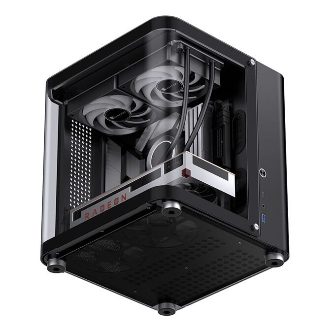 Caixa Micro-ATX Jonsbo TK-1 2.0 Vidro Temperado Preto image number 10