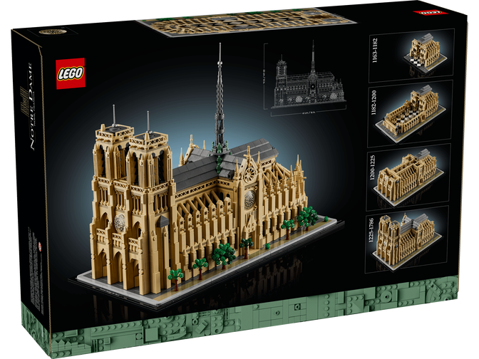 LEGO Architecture: Notre-Dame de Paris, 4383 Pe&ccedil;as (21061) image number 1