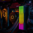 KLEVV Kit 32GB (2 x 16GB) DDR5 CRAS V 6000MHz CL28 RGB Obsidian Black (Intel XMP/AMD Expo) image number null