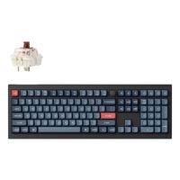 Teclado Mec&acirc;nico Keychron V6 Max 100% Wireless Gateron Jupiter Switch Brown (PT)