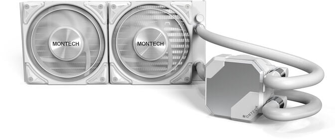 Water Cooler CPU Montech HyperFlow Silent 240mm Branco image number 2