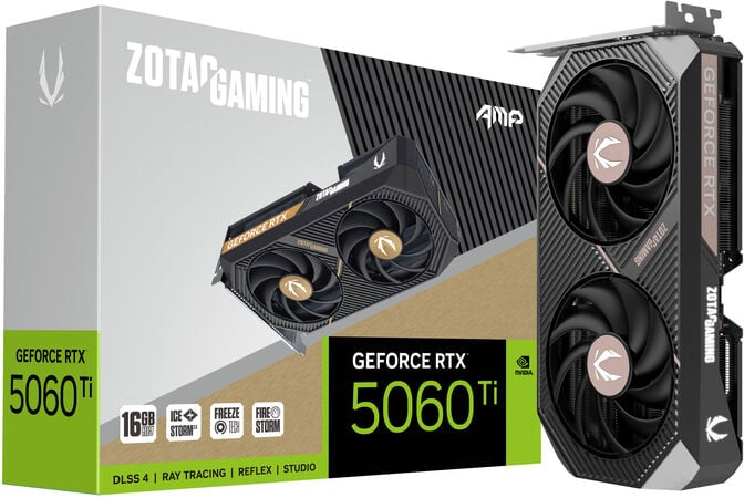 Gr&aacute;fica ZOTAC GeForce&reg; RTX 5060 Ti Amp 16GB GDDR7 DLSS4 image number 7