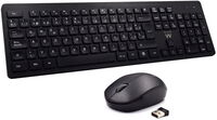 Teclado + Rato Ewent Wireless PT Black