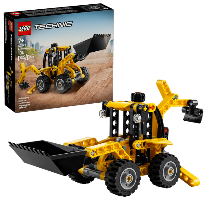 LEGO Technic: Retroescavadora, 104 Pe&ccedil;as (42197) image number 0