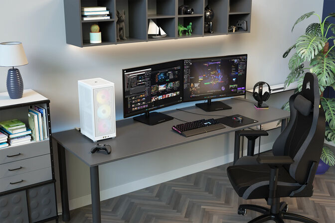 Caixa Mini-ITX Corsair iCUE 2000D RGB Airflow Branco image number 16