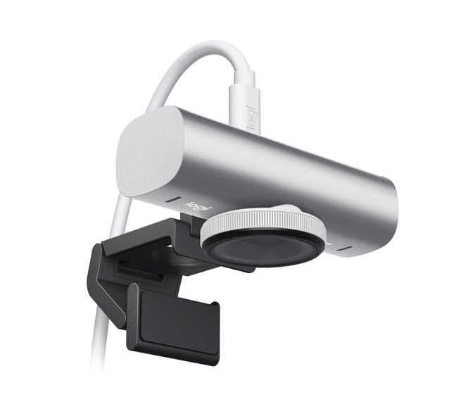 Webcam Logitech MX Brio 4K Ultra HD USB-C Cinzento Claro image number 3