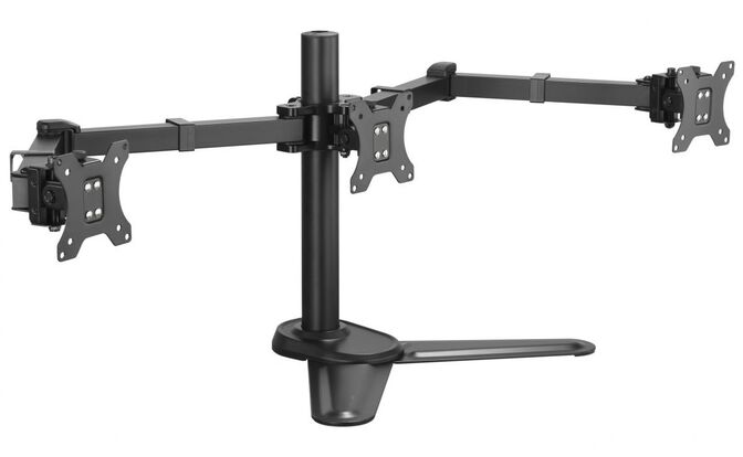 Suporte de Mesa Tabletop Articulado Equip 17" a 27" Triplo M&aacute;x. 7kg (p/Ecr&atilde;) image number 1
