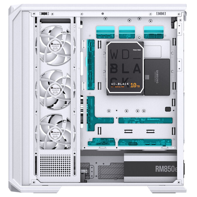 Caixa ATX Jonsbo D400 Vidro Temperado Branco image number 14