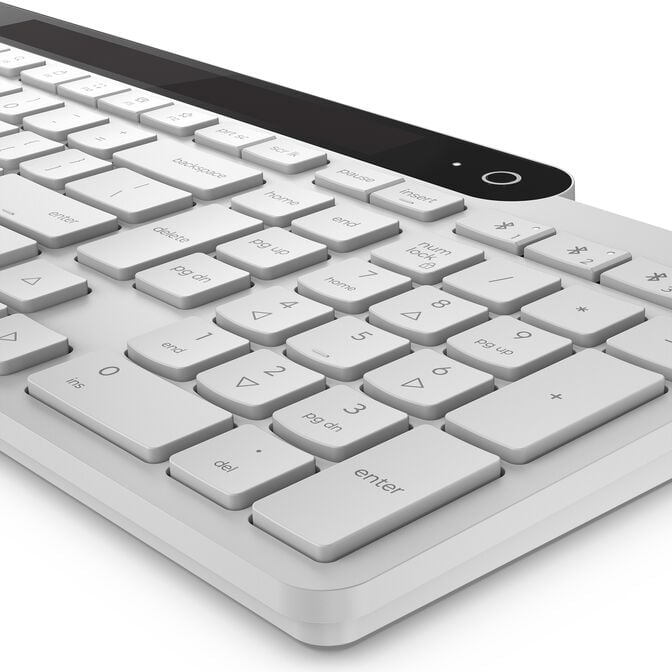 Teclado Lenovo 800 Auto-Carreg&aacute;vel BT Branco image number 9