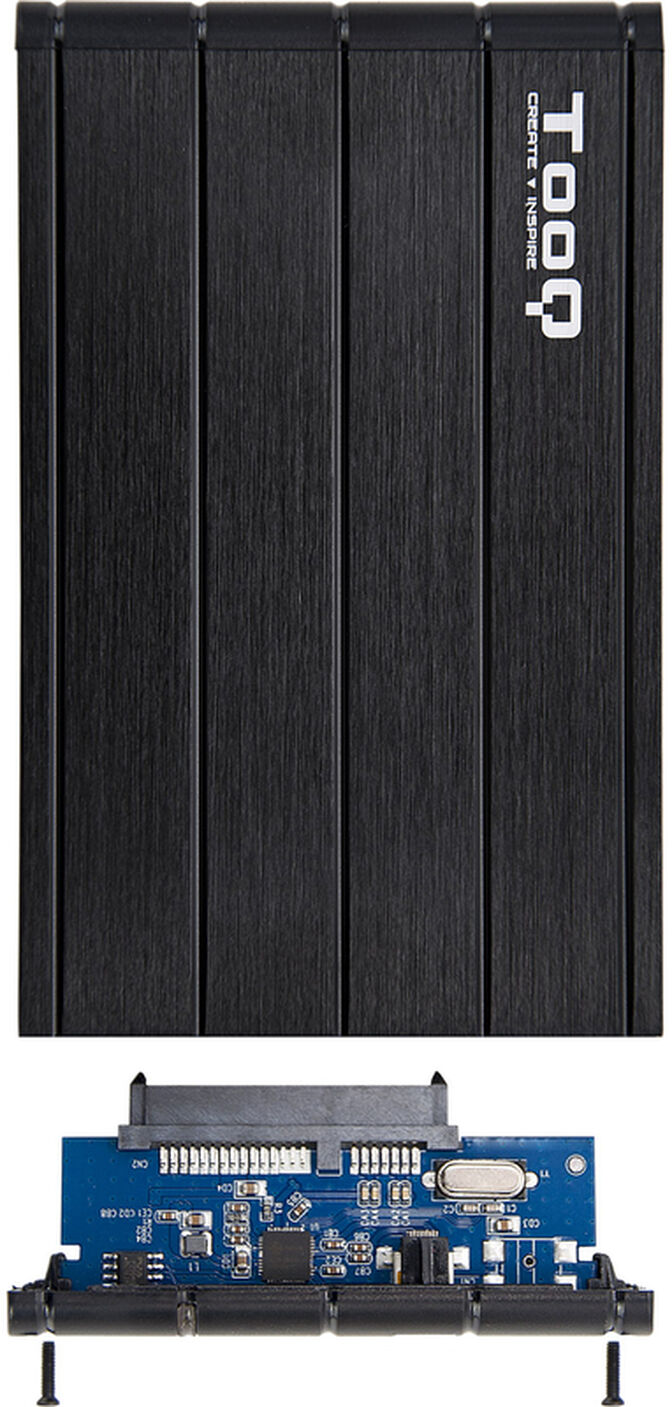 Caixa HDD Tooq 2.5" SATA (9,5mm) USB 3.1 Gen 1 Preto image number 2