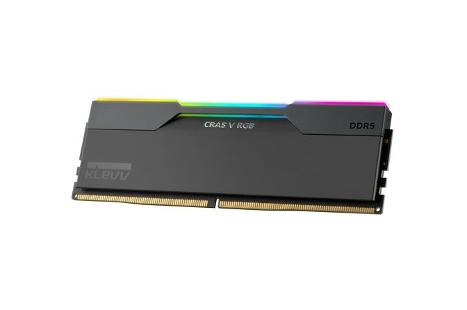 KLEVV Kit 32GB (2 x 16GB) DDR5 CRAS V 6400MHz CL30 RGB Obsidian Black (Intel XMP/AMD Expo) image number 7