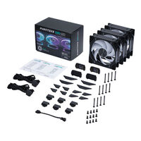 Ventoinha Phanteks D30 PWM DRGB Preto Pack 3 - 120mm