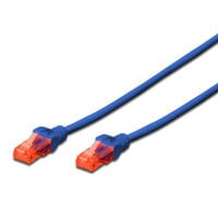 Cabo de Rede Ewent IM1001 Patch Cable CAT 6 UTP 0.5m Azul