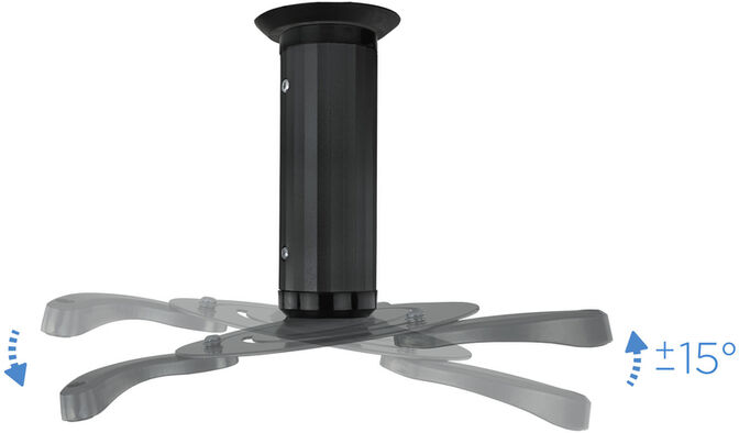 Suporte de Tecto Tooq para Projectores Max.10kg Preto image number 3