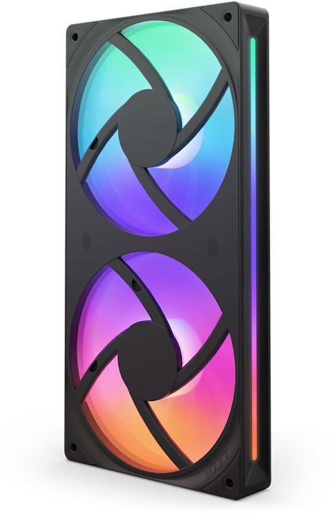 Ventoinha NZXT F240 RGB Core Single-Frame Pretas - Dupla Vento&iacute;nha 120mm (240mm) image number 1